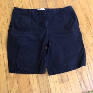 Navy J Crew Bermuda Shorts